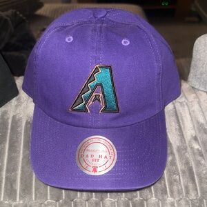 Mitchell & Ness Purple Hat with Teal Embroidery - Arizona Diamondbacks